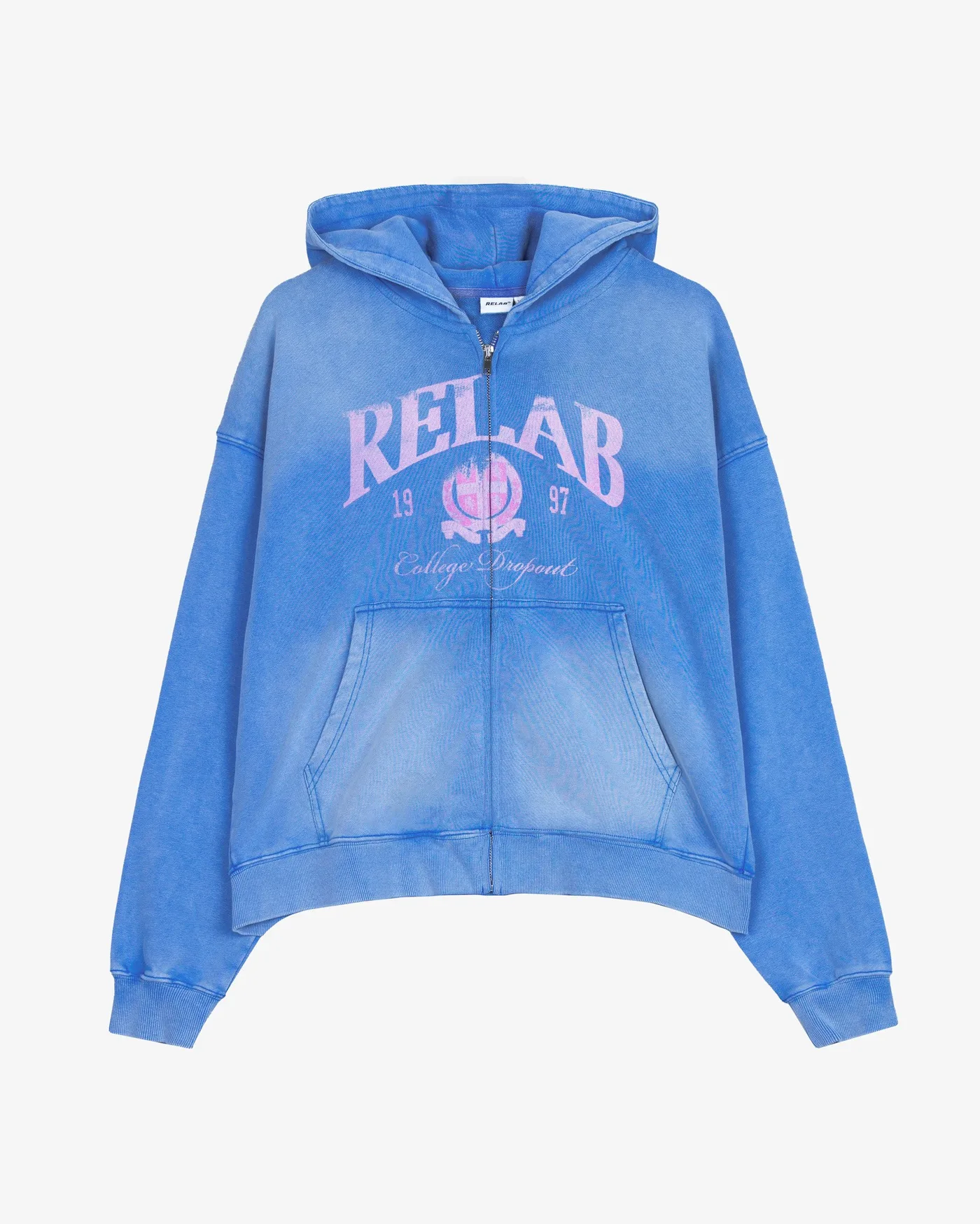 FADED BLUE / PINK HOODIE