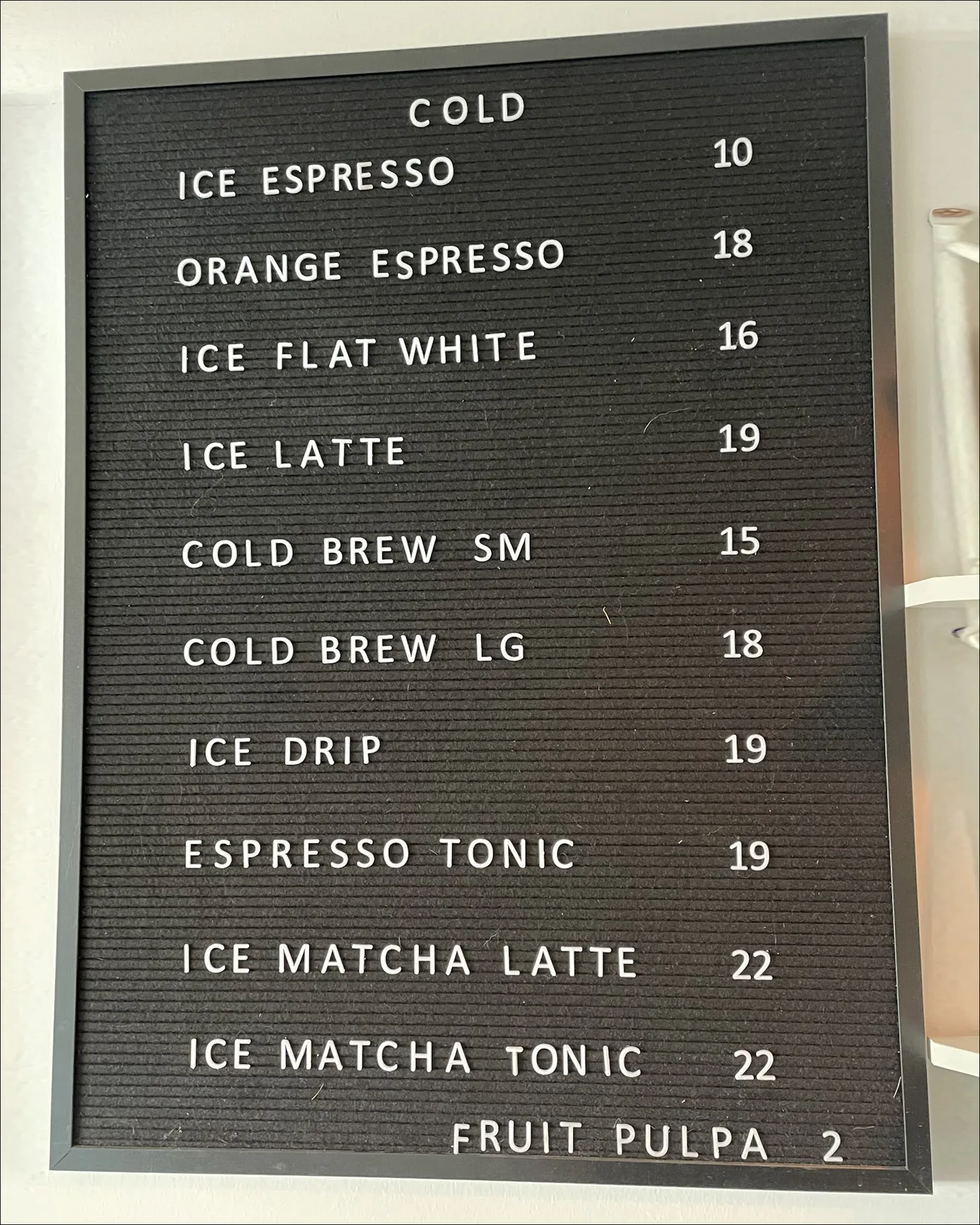 Druga tablica menu wykorzystana jako referencja.